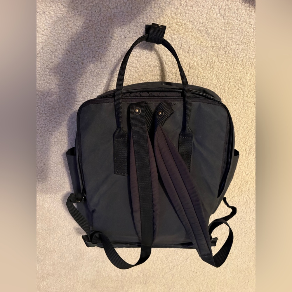 Embroidered Cherry Blossom 15 inch laptop Kånken Black Backpack - Picture 15 of 15